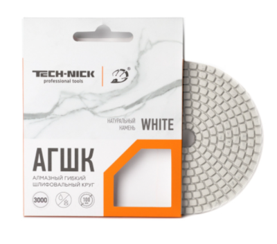 Алмазный Гибкий Шлифовальный Круг WHITE TECH-NICK D100/№400 Алмазный Гибкий Шлифовальный Круг WHITE TECH-NICK D100/№400